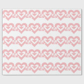 Coole Liebe Grafik, rosa Geschenkpapier (Flach)