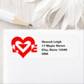 Coole Liebe Grafik, rot (Insitu)