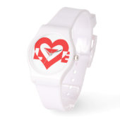 Coole Liebe Grafik, rot Armbanduhr (Winkel)