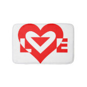 Coole Liebe Grafik, rot Badematte (Vorderseite)