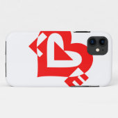 Coole Liebe Grafik, rot Case-Mate iPhone Hülle (Rückseite (Horizontal))