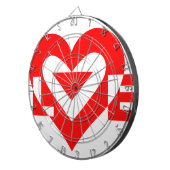 Coole Liebe Grafik, rot Dartscheibe (Vorderseite rechts)