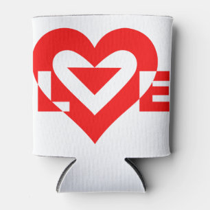 Coole Liebe Grafik, rot Dosenkühler