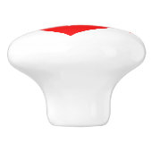 Coole Liebe Grafik, rot Keramikknauf (Seitenansicht)