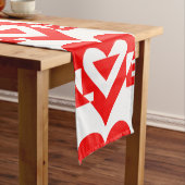 Coole Liebe Grafik, rot Kurzer Tischläufer (Beispiel)