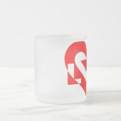 Coole Liebe Grafik, rot Mattglastasse (Mittel)