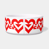 Coole Liebe Grafik, rot Napf (Rückseite)