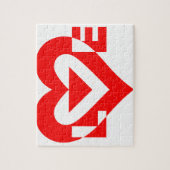 Coole Liebe Grafik, rot Puzzle (Vertikal)