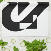 Coole Liebe Grafik, schwarz Handtuch (Gefaltet)