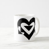 Coole Liebe Grafik, schwarz Kaffeetasse (VorderseiteRechts)