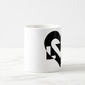 Coole Liebe Grafik, schwarz Kaffeetasse (Mittel)