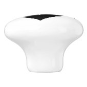 Coole Liebe Grafik, schwarz Keramikknauf (Seitenansicht)