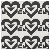 Coole Liebe Grafik, schwarz Stoff (Muster)