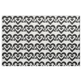 Coole Liebe Grafik, schwarz Stoff (Fat Quarter (45,7 x 55,9 cm))