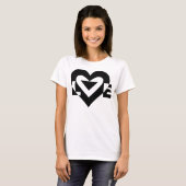 Coole Liebe Grafik, schwarz T-Shirt (Vorne ganz)