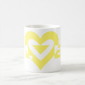 Coole Liebe Graphic, gelb Kaffeetasse (Mittel)