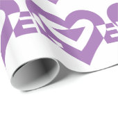 Coole Liebe Graphic, Lila Geschenkpapier (Rolleneckpunkt)