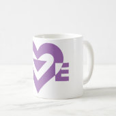 Coole Liebe Graphic, Lila Kaffeetasse (VorderseiteRechts)