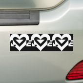 Coole Liebe Graphic, White Autoaufkleber (Auf Auto)