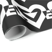 Coole Liebe Graphic, White Geschenkpapier (Rolleneckpunkt)