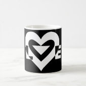 Coole Liebe Graphic, White Kaffeetasse (Mittel)