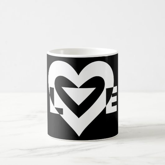 Coole Liebe Graphic, White Kaffeetasse (Mittel)
