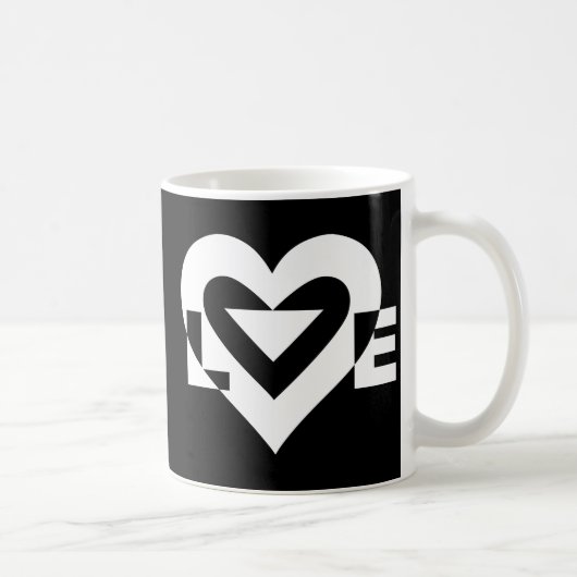 Coole Liebe Graphic, White Kaffeetasse (Rechts)