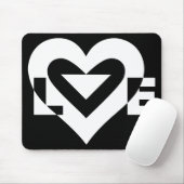 Coole Liebe Graphic, White Mousepad (Mit Mouse)
