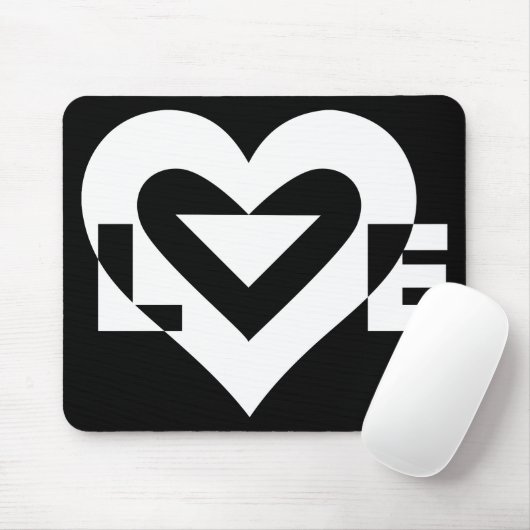 Coole Liebe Graphic, White Mousepad (Mit Mouse)