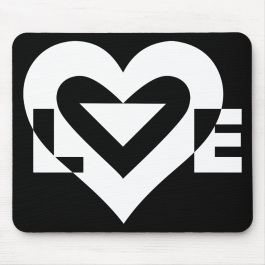 Coole Liebe Graphic, White Mousepad (Vorne)
