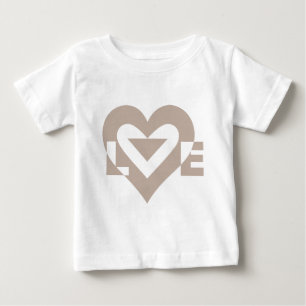 Coole Liebe Grau Baby T-shirt