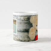 Coole Liebe Mein Teddy Bär Foto Jumbo-Tasse (Vorderseite)