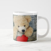 Coole Liebe Mein Teddy Bär Foto Jumbo-Tasse (Rechts)