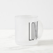 Coole Liebe - Minimalistischer grafischer Entwurf Mattglastasse (VorderseiteRechts)