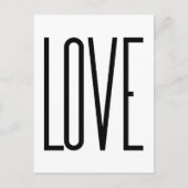 Coole Liebe - Minimalistisches Grafikdesign Postkarte (Vorderseite)