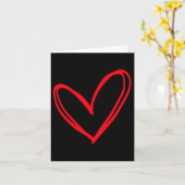 Coole Liebe Rotes Herz Karte (Gelbe Blume)