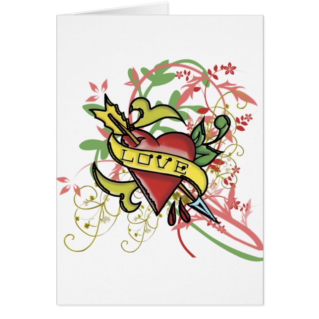 Coole Liebe-Tätowierung (Vorne)