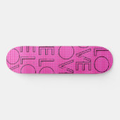 Coole Liebe - Vorkompiliertes, rosa blaues Skatebo Skateboard (Horizontal)