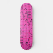 Coole Liebe - Vorkompiliertes, rosa blaues Skatebo Skateboard (Vorderseite)