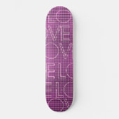 Coole Liebe - Vorkompiliertes, rosa blaues Skatebo Skateboard (Vorderseite)