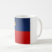 Coole Liechtensteinflagge Kaffeetasse (VorderseiteRechts)