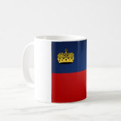 Coole Liechtensteinflagge Kaffeetasse (Vorderseite Links)