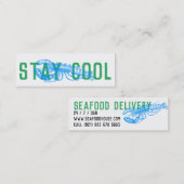 Coole Lieferkarten bleibe Mini Visitenkarte (Vorne/Hinten)