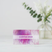 Coole Lila Abstrakte Kunstmalerei Visitenkarte (Stehend Vorderseite)