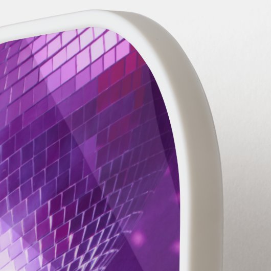 Coole Lila Diskothek Queen Pickleball Champ Pickleball Schläger (Linke Seite)