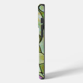 Coole lila Gelbgrün lustige Kreise Case-Mate iPhone Hülle (Rückseite / Links)