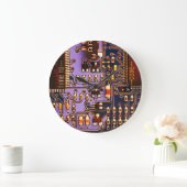 Coole lila Leiterkarte, elektronische Leiterkarte Große Wanduhr (Zuhause)