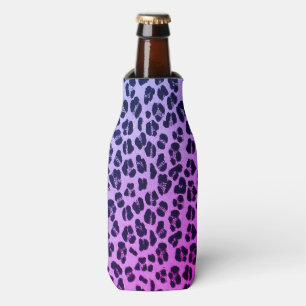 Coole lila Leopard-Druck-Flasche cooler Flaschenkühler