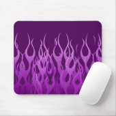 Coole Lila Racing Flames Graphic Mousepad (Mit Mouse)