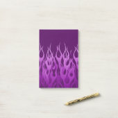 Coole Lila Racing Flames Graphic Post-it Klebezettel (Auf Schreibtisch)